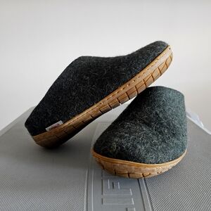 glerups SLIP-ON WITH NATURAL RUBBER SOLE - HONEY - FOREST